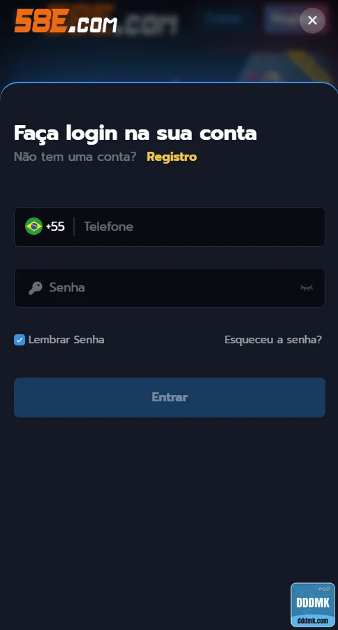dddmk - login premium - Entrar na Conta